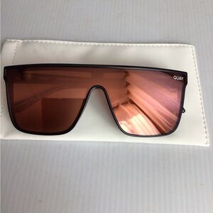 NeW ! READ** Rare Quay Nightfall Fire  Pink mirror Sunglasses